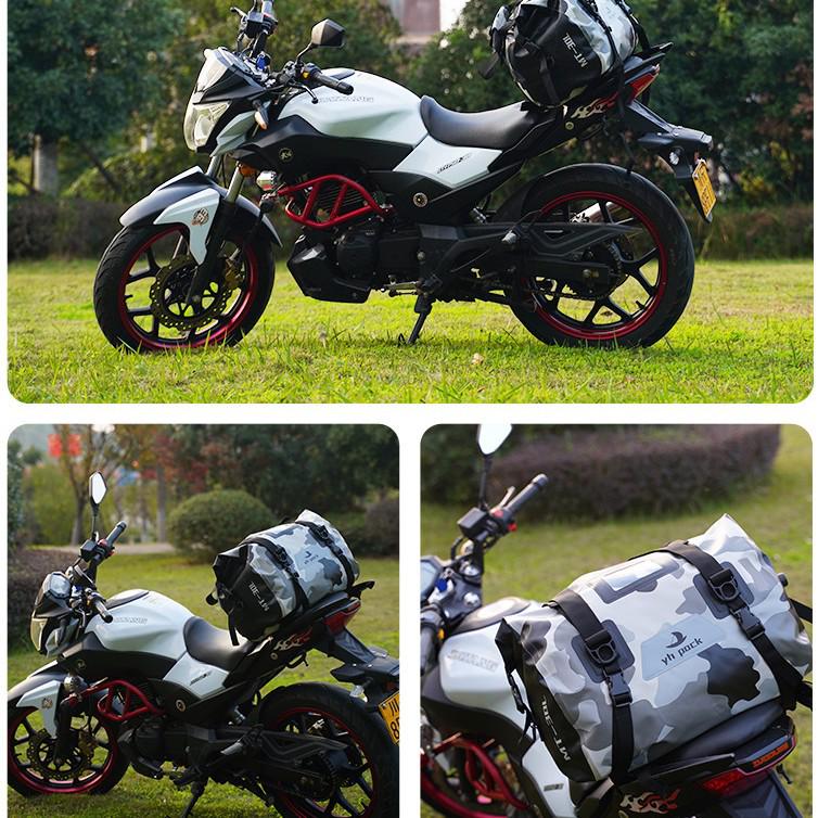 Waterproof Motorcycle Saddlebag: Cross-Border Pannier & Rear Seat Tail Bag Riding Gear.