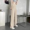 Women's 2023 Summer Korean Style High-Waist Wide-Leg Slim Drape Suit Pants