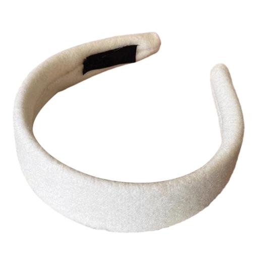 

Women Headband Wide-Brimmed Sponge Filling Soft Suede Texture Hair Hoop Autumn Winter Versatile Hair Accessory