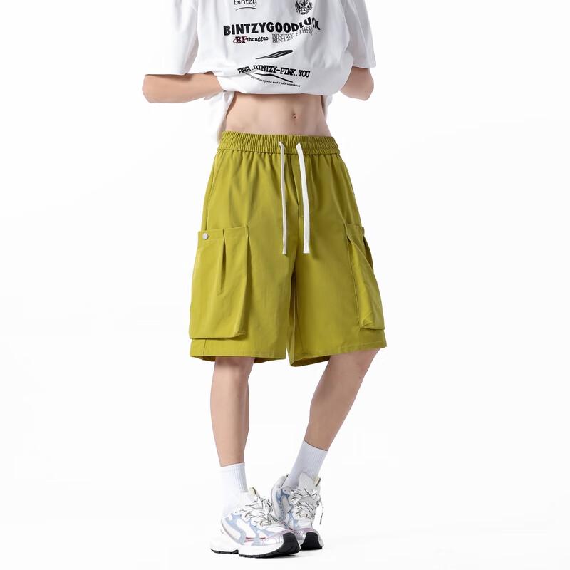 Men's Ice Silk Workwear Cargo Shorts