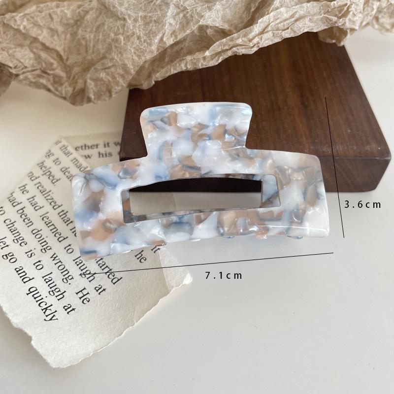 Korean Floral Acetate Medium Claw Clip - Versatile Hair Accessory