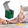 DeeRace Card Deck Box, Premium PU Leather Gaming Card Deck Storage Box, Green