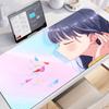 Pretty The Dangers In My Heart Yamada Anna Mousepad Kawaii Anime Girl Desk Mat Keyboard Pad Cute NonSlip Rubber Large Mouse Pad