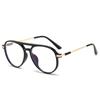 Women Retro Anti Blue Light Computer Glasses Designer Vintage Men Half Frames Eyeglasses Trendy Office Accessory