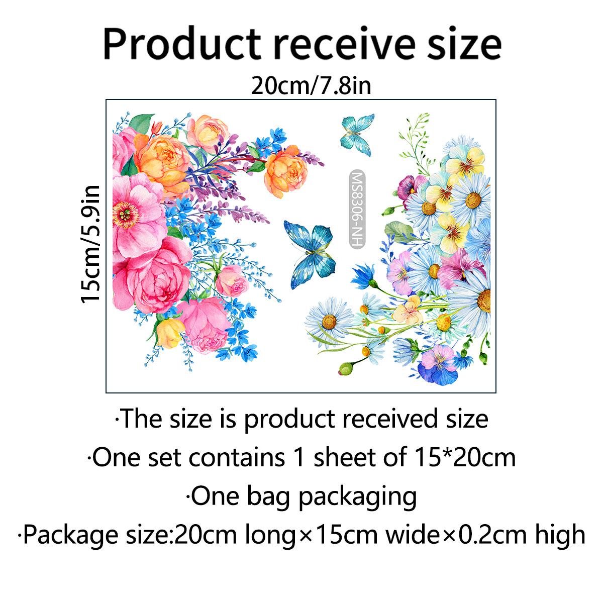 

Ms8306 Creative Multi-Cluster Flower Butterfly Switch Wall Sticker, Bedroom Background Decorative Wall Sticker, Large Quantity Can Be Negotiated