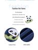 Boys' Cartoon Panda Two-Piece Swimwear Set with Cap