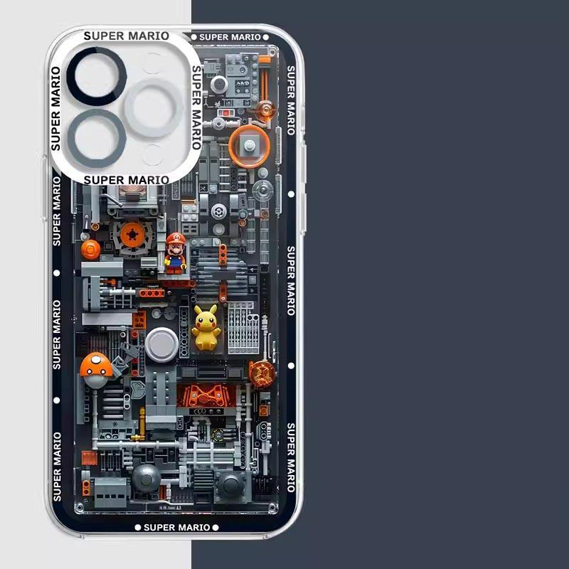 

Чохол для гри Super Mario Bros для iPhone 15 Pro Max 16 11 14 13 12 X XS XR 7 8 Plus Чохол Силіконовий Фунда Прозорий For 7Plus 8Plus