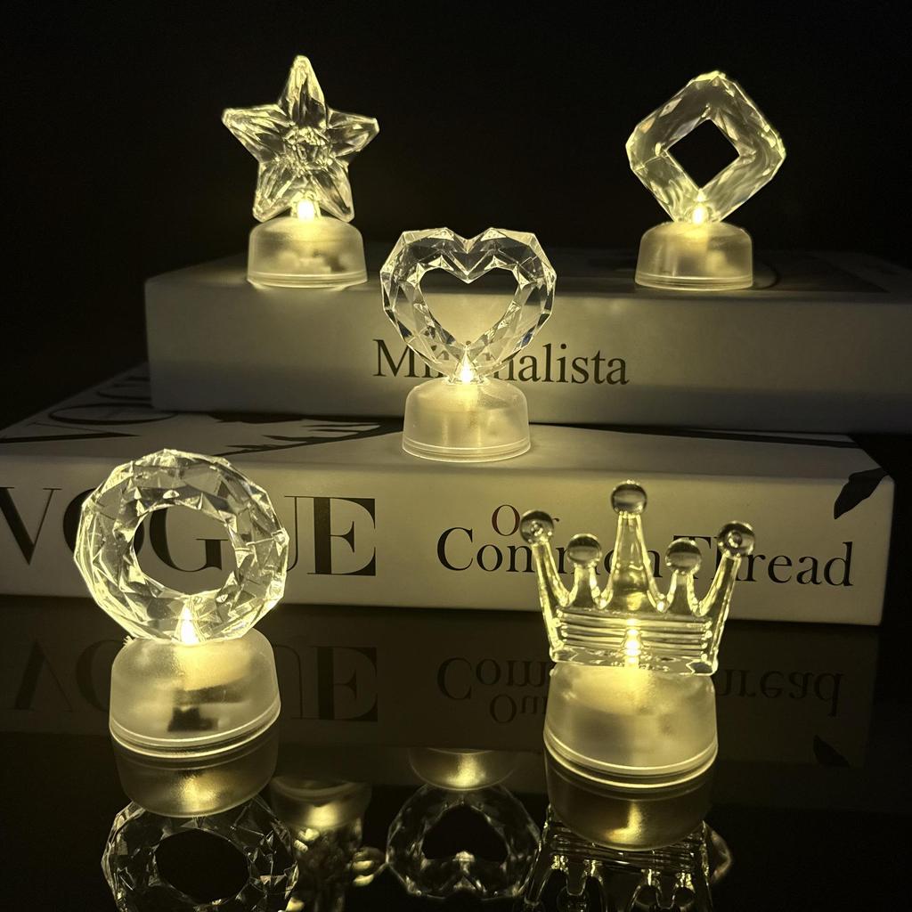 LED Romantic Candle Night Light for Cross-Border Decoration and Creative Ornaments