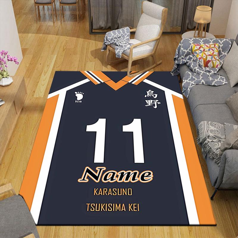 Custom 1Pc Haikyuu Team Spirit Rug Office Carpet Indoor Outdoor Entrance Doormat Nonslip Soft And Comfortable Living Room D291581