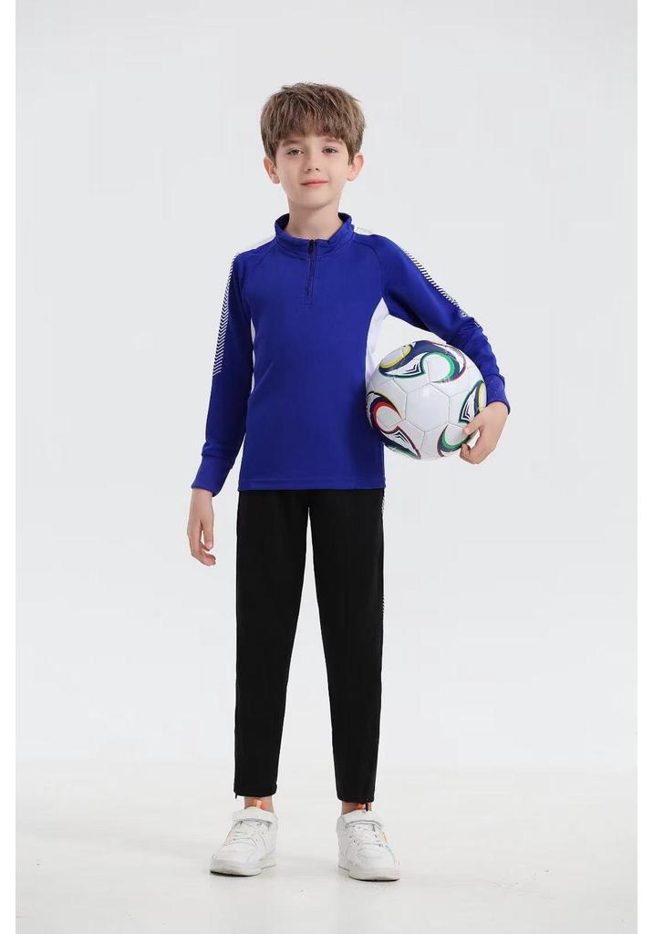 2025 Kids' Football Training Suit: Primary School Long Sleeve Set for Boys & Girls - Autumn/Winter Sportswear.
