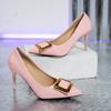 Fashion Fashionable Slip-On High Heels 2025 Spring and Autumn Sexy Pointed Toe Women's Stiletto Shoes Simple Shallow Mouth Office Shoes