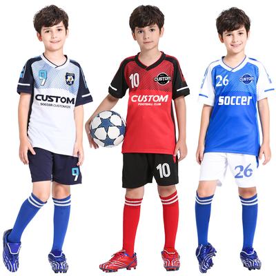 Futbol Forması Çocuklar Kişiselleştirilmiş Futbol Forması Seti Özel Polyester futbol forması Nefes Eğitim Futbol Forması Erkek için