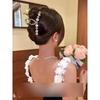 4 Women's Hair Clips, High-end Feel Claw Clips for the Back of the Head, Shark Clips with Elegant Summer Hair Accessories