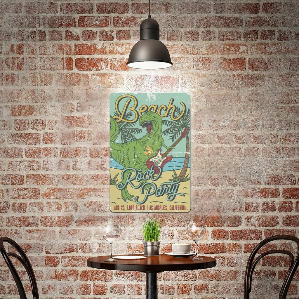 1Pc Vertical Rustic Tin Wall Decor Metal Sign 2030cm / 3040cm Retro Style For Home Kitchen Garage Cafe Bar