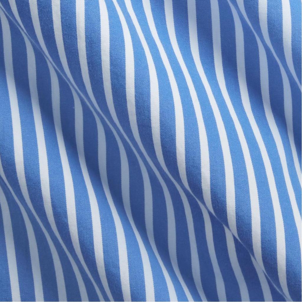 Polo Ralph Lauren Striped Poplin Slim Fit Long Sleeve Shirt Men Shirts Blue MNPOWOV16821246-400