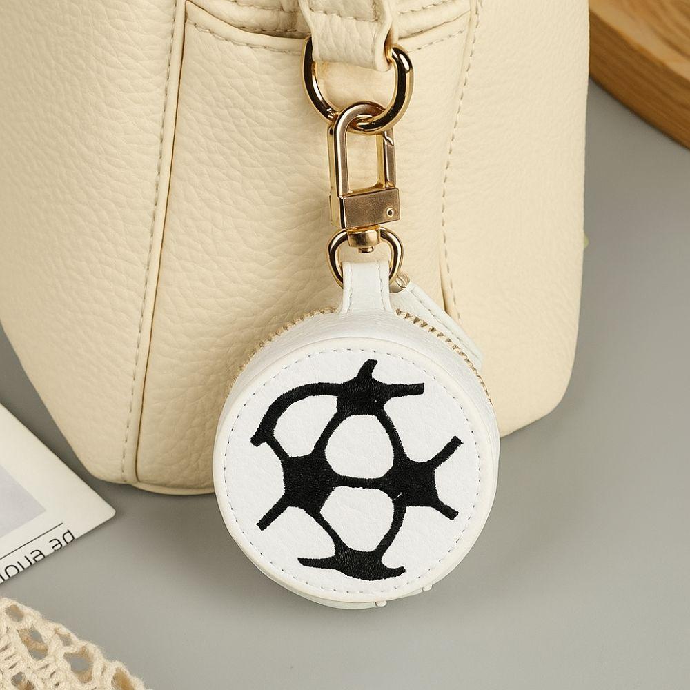 Creative Mini Coin Bag PU Leather Earphone Storage Bag Keychain Coin Purse  Backpack Decoration