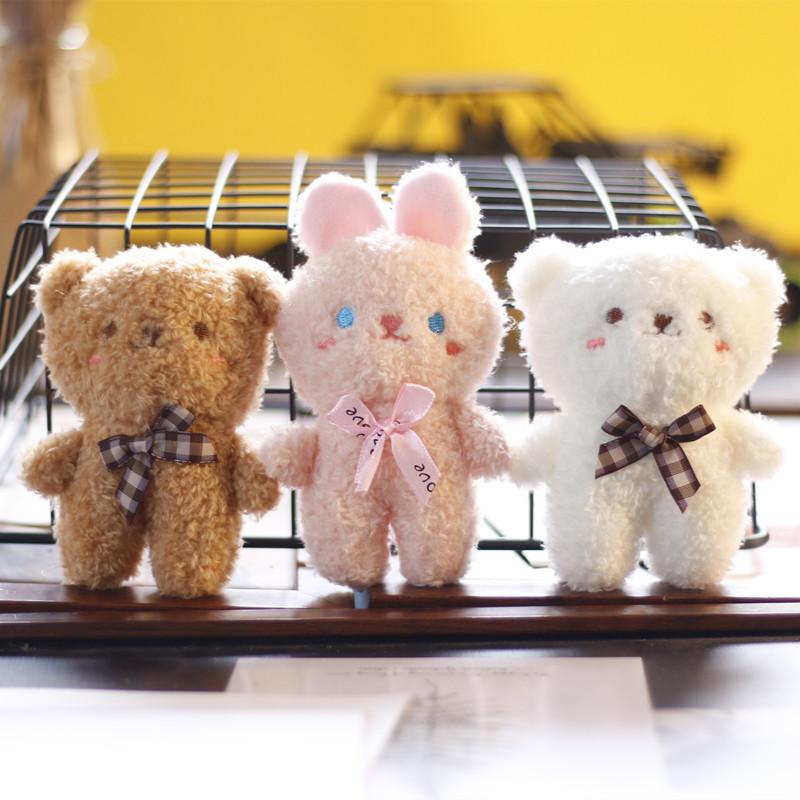 Adorable Teddy Bear Plush Keychain Cute Stuffed Animal Bag Accessory 10cm