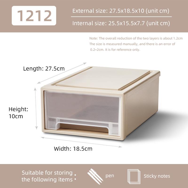 

Plastic Closet Organizers and Storage Household Drawer Storage Bins with Lid Desktop Storage Box For Clothes,Underwear,Socks Universal