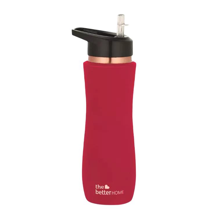 

Медная бутылка красная (700 мл), Copper Water Bottle Red, The Better Home
