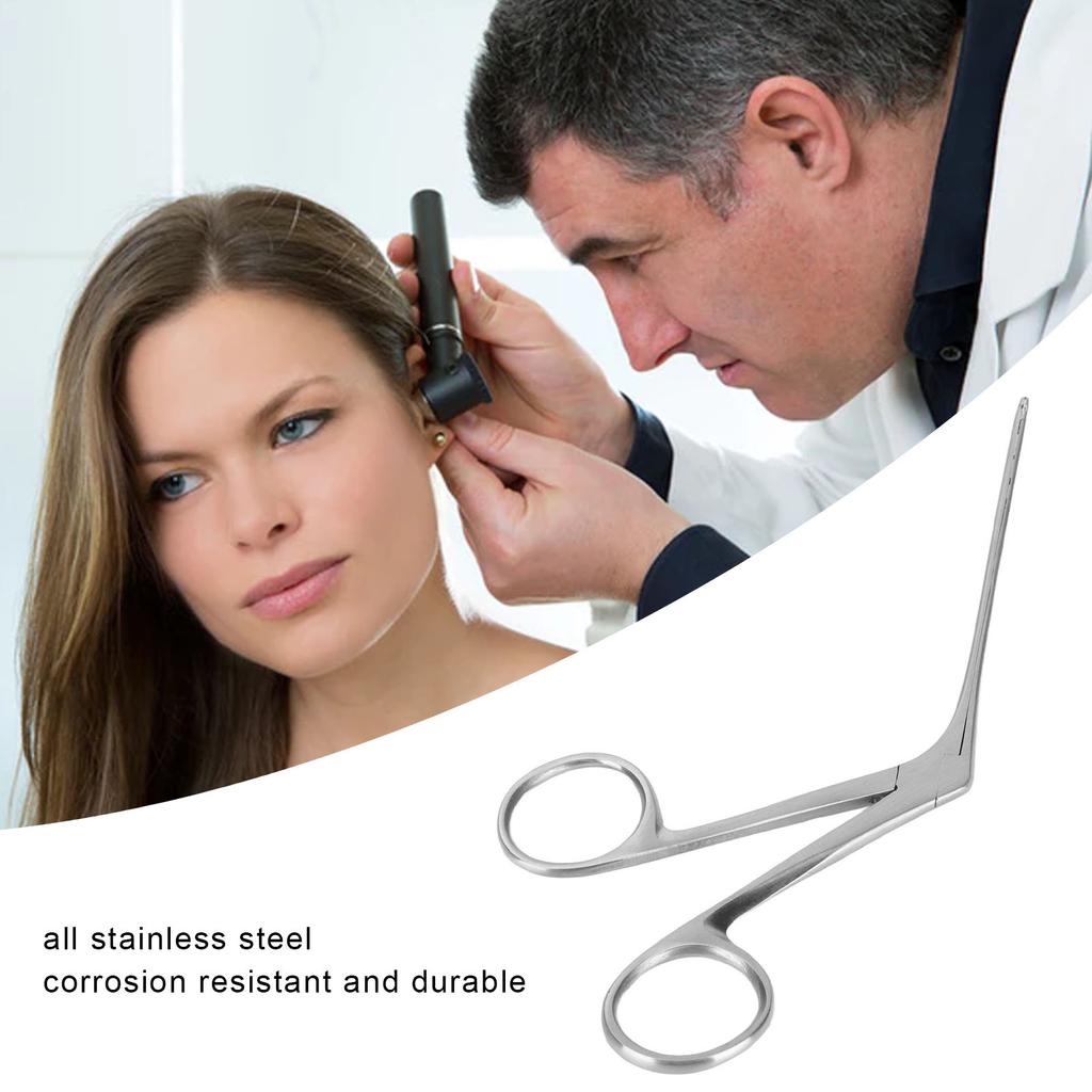 Stainless Steel Ear Forceps Rust Proof Flexible Comfortable Ear Cleaning Tool for Collecting Earwax