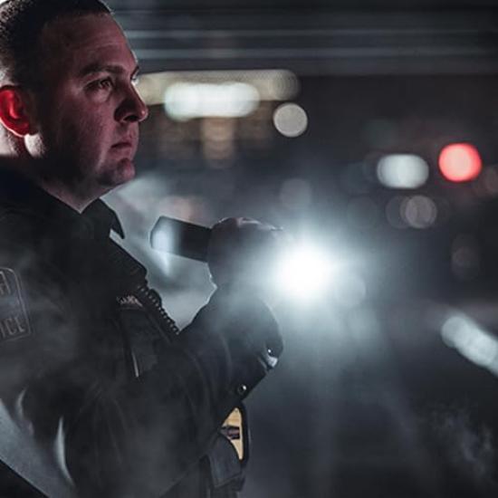 Esco Rechargeable Flashlight/LED (Black) EA758SG-63