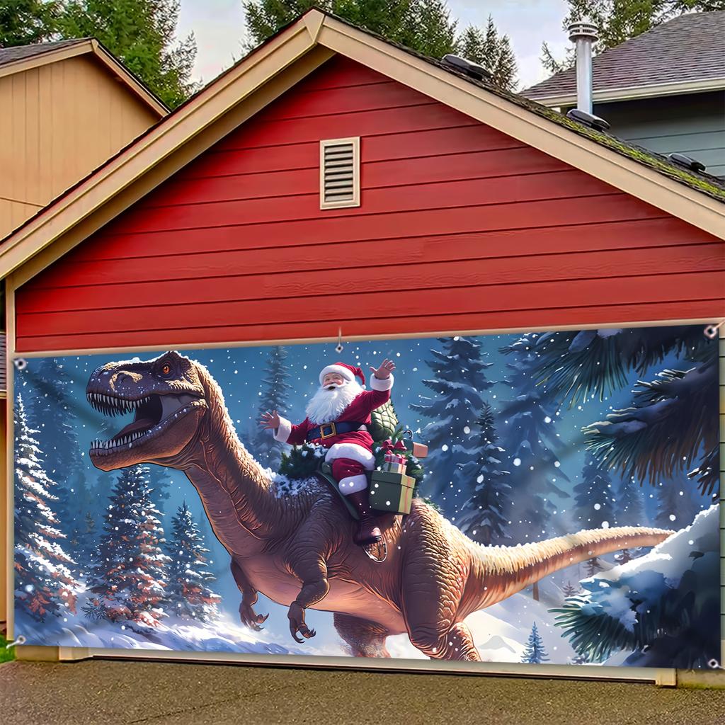 1pc Dinosaur Decor Backdrop Christmas Outdoor Decor Tapestry