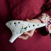 Hand-Painted 12-Hole Alto C Ocarina - Professional & Beginner Flute Instrument