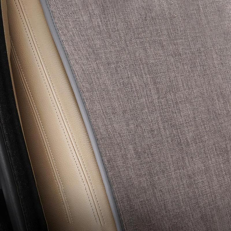 1PCS Car Breathable Flax Seat Cover Four Seasons Universal Front Protector Covers Interior Protect Chair Seat Cushion Auto Tools