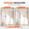 Frameless Shower Door 58-59" x 75" SGCC Tempered Glass 5/16" Chrome