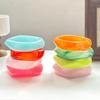 Cool Ingemark Boho Brown Irregular Acrylic Resin Chunky Bangles Women Hip Hop Goth Geometric Charm Bracelets Couple Jewelry Gift
