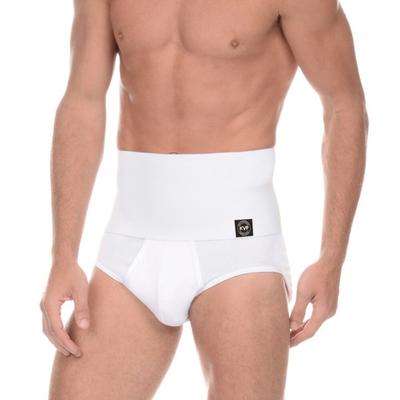 Slip da Uomo a Vita Alta Controlla Pancia Cotone Tinta Unita Alto Elastico U-Convesso Morbido Traspirante Mutande Casual Business