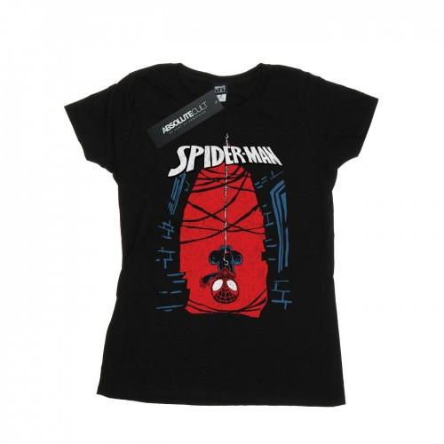 Marvel Womens/Ladies Spider-Man Hanging Sketch Cotton T-Shirt