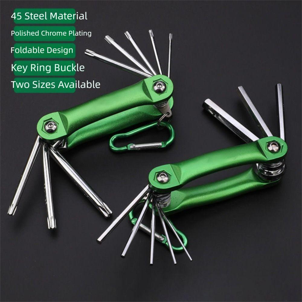 

Collapsible Design Hexagonal Wrench Set Multifunctional Tool Automotive Maintenance Hexagonal plum wrench