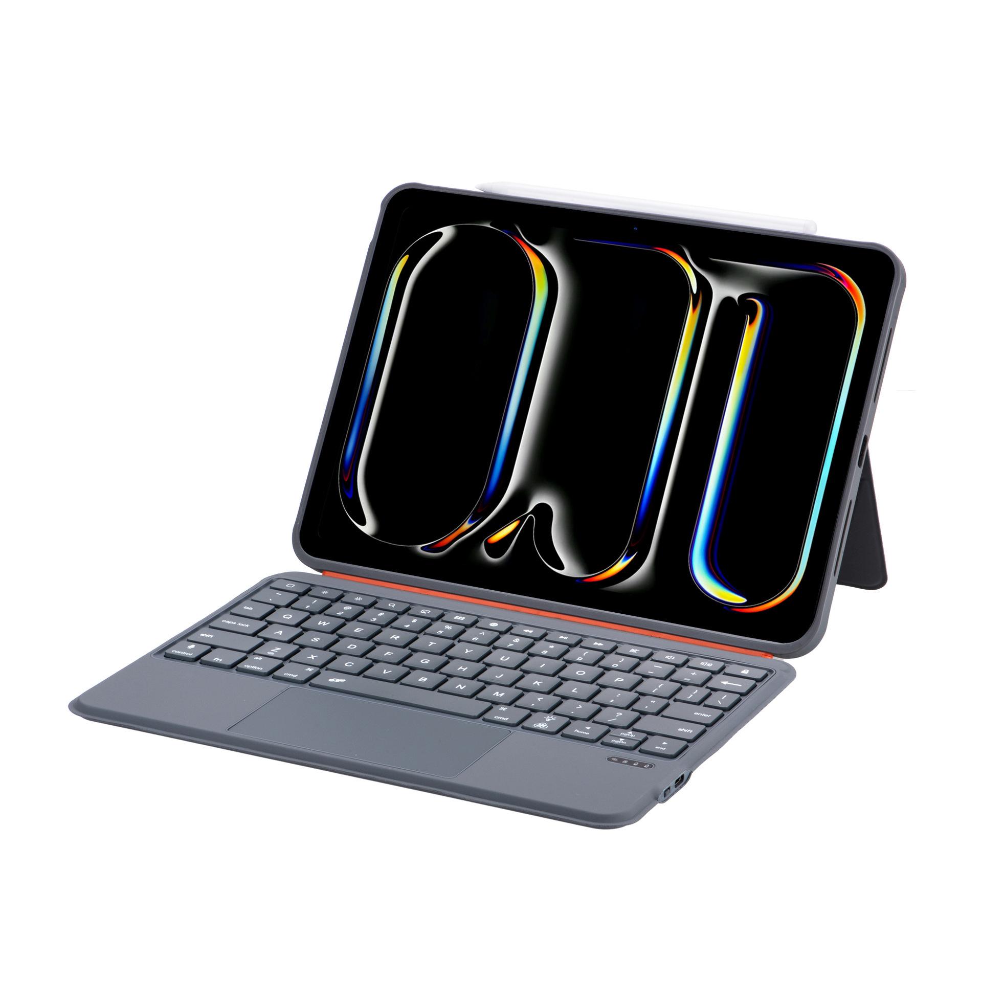 

Apple iPad 11 (16) 10th Gen Skin-Feel Bluetooth Keyboard Case with 7-Color Backlight iPad Air 3 10.5 (2019)/Pro 10.5