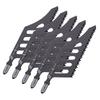 5 Pcs Flush Cutting Jigsaw Blade High Carbon Steel Irregular Curve Saw Blades with Handle for Softwood Fiberboard