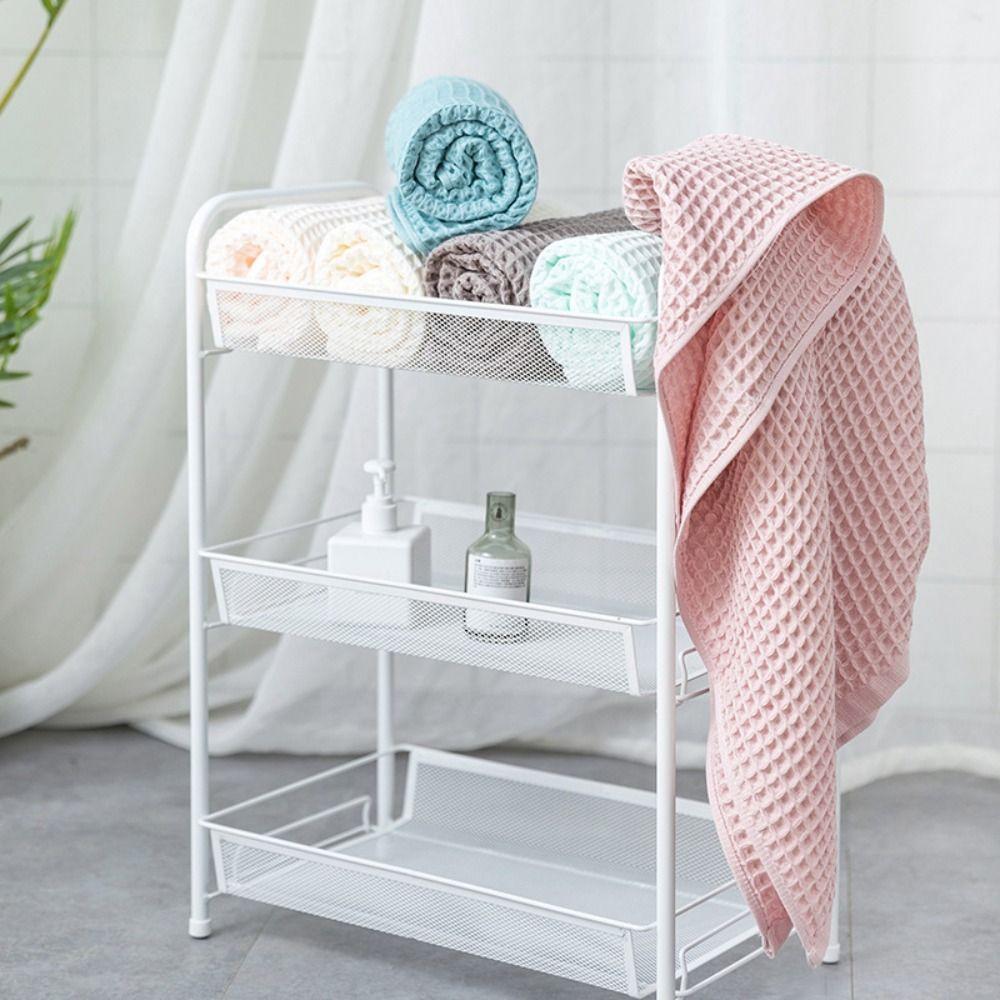 Fashion 70*140cm Cotton Waffle Bath Towel Color Soft Absorbent Wash Towels Home Cleaning Towel Honeycomb Mesh Towel Men Women Adult