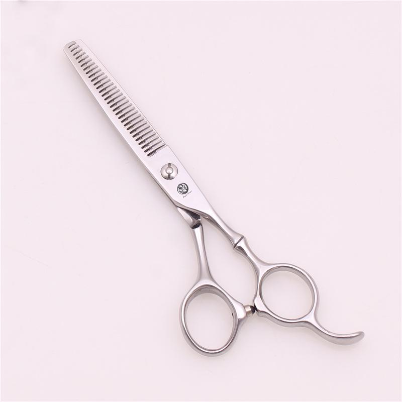 Purple Dragon Professional Bamboo Handle Hair Cutting Scissors Set - 5.5" Straight Shears & 6" Thinning Shears