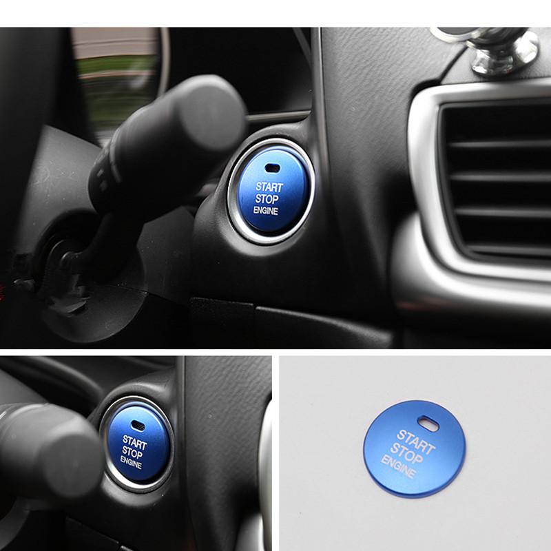 

Для Mazda 3 2 6 CX-4 CX4 CX-5 CX5 Универсальный пусковой двигатель с кнопкой A Замена крышки СТОП Автомобильные аксессуары Переключатель Украшения синий