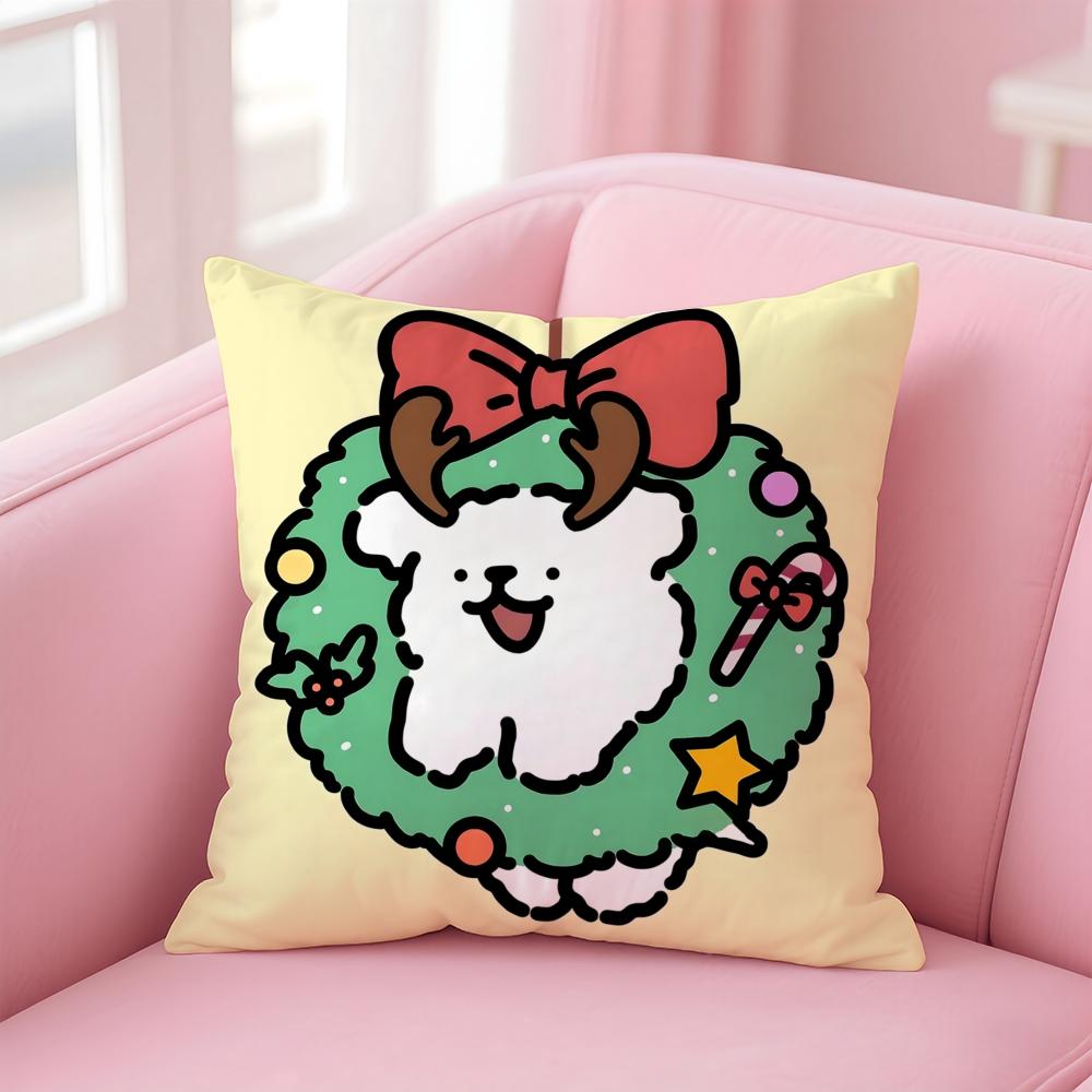 Cute L-Line P-Puppy Cushion Cover Comfortable Reversible Pillow Cover Ideal for Car Sofa Bedroom & Beyond