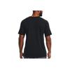 Under Armour Solid Color Round Neck Pullover Breathable Loose Outdoor Sports Short Sleeve T-Shirt Men Tops 1376204-001