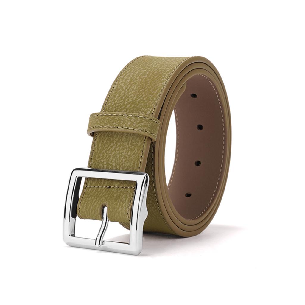 Retro Matte Women's Wide Belt, Trendy Simple Belt, Versatile Square Jeans Belt