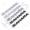 1Pc 3D ABS SAHARA Letter Car Logo Rear Trunk Emblem Badge Auto Body Fender Stickers Tailgate Decorative Stickers Accessories