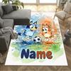 Cartoon Soccer Stars Trophy Customize Your Name Floor Mat Perfect for Kitchen Playrooms Decorate room Bedrooms Anti-slip Rug Decorate Offices