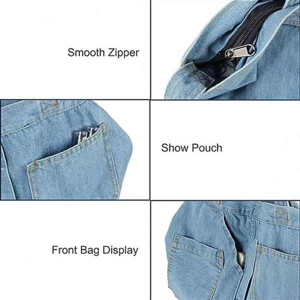 Damenmode Jean Denim Umhängetaschen Geldbörse Lässige Schulter Tragetasche