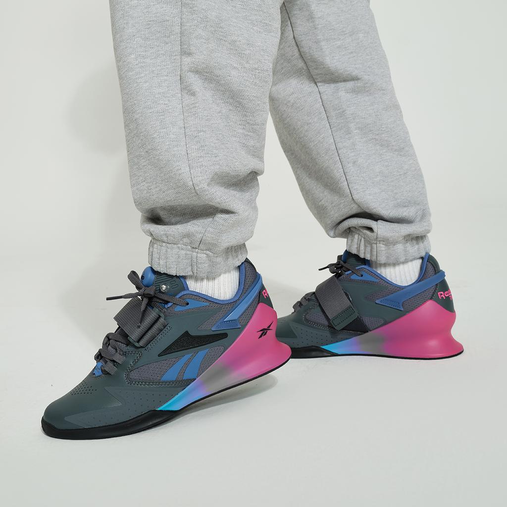 Reebok Legacy Lifter 3 Low Top Training Shoes Women's Black Purple Sneakers 100074529