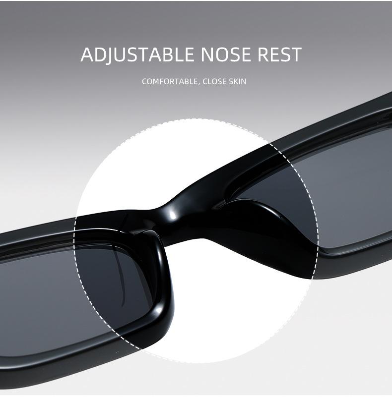 Female Small Frame Square Sunglasses Women Men Luxurious Casual Sun Glasses Mirror Black Rectangle Designer Brand Fashion