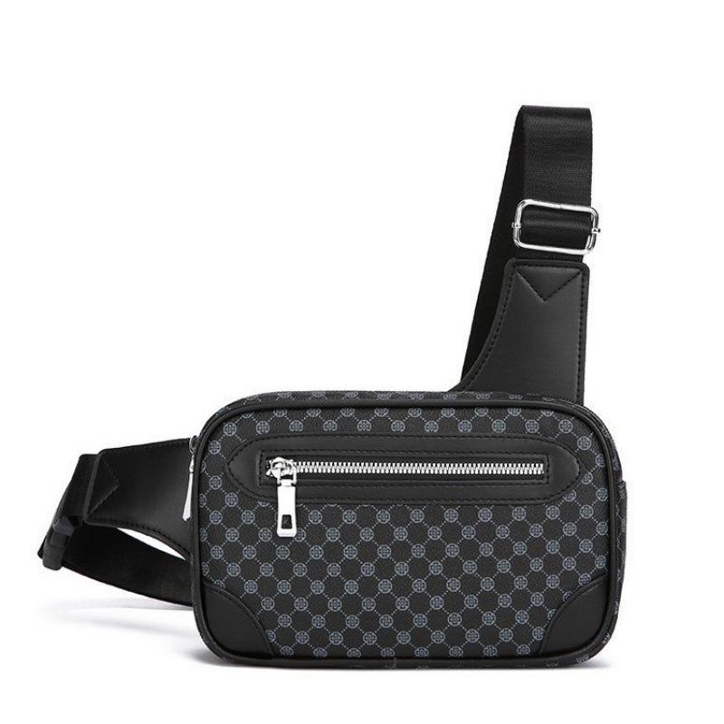 Men's Chest Bag, Color-blocking Single-shoulder Bag, Casual, Trendy and Fashionable, Large-capacity Crossbody Bag