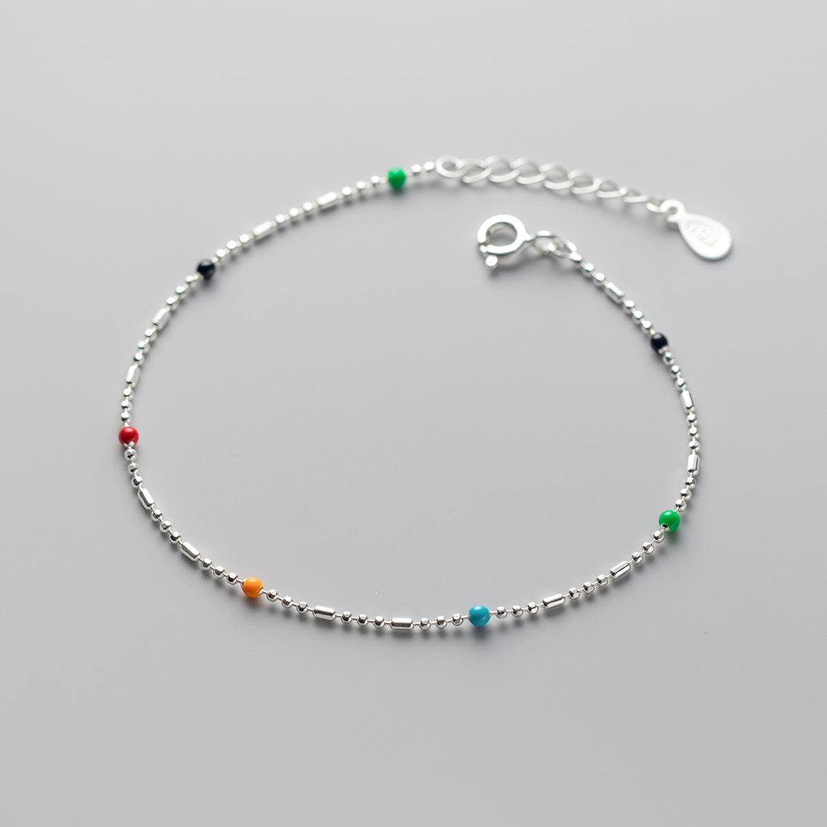 

Fashion Jewelry Blossom Charm Female 925 Silver Bracelet Woman Accessories Gift Idea Valentine Products 21cm білий
