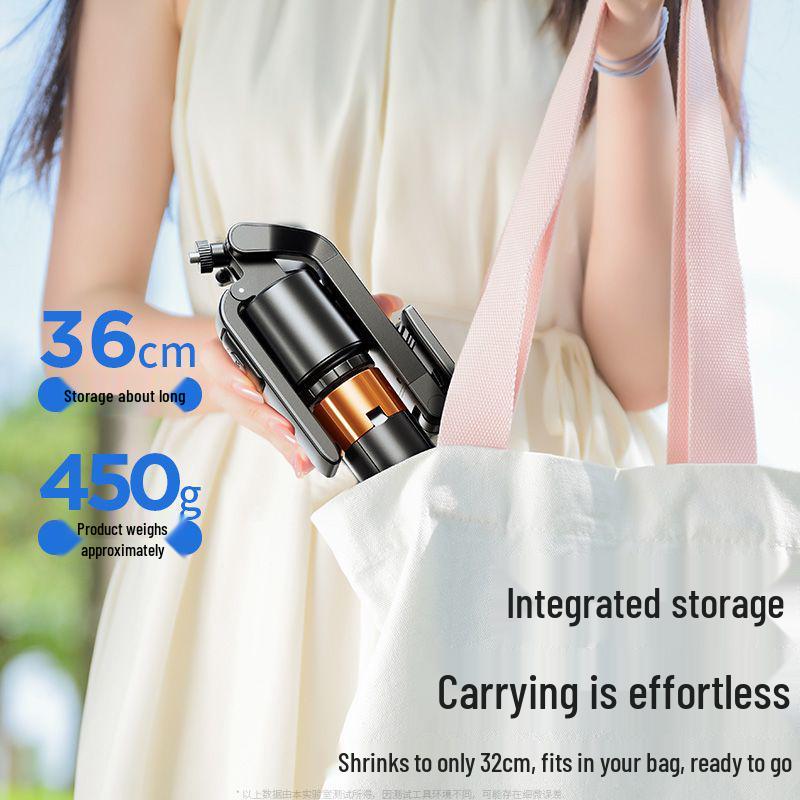 2025 Mobile Phone Selfie Stick & Gimbal: 360° Rotating Live Stream Tripod