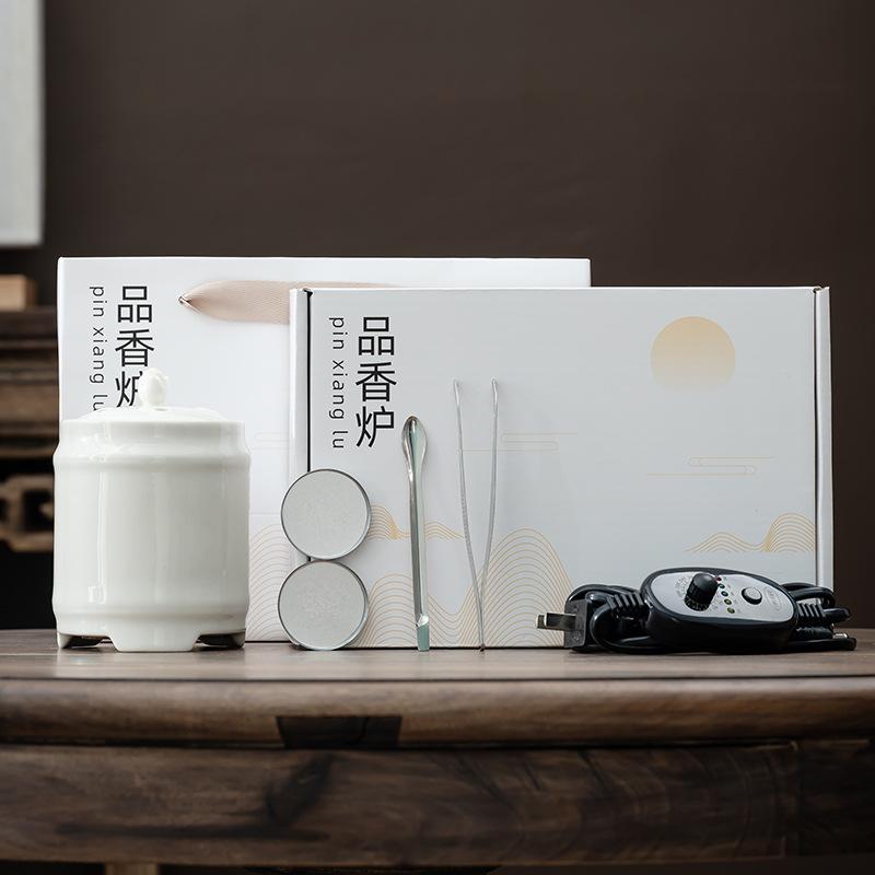 Электрический аромадиффузор Керамическая аромалампа для домашнего декора Электрическая аромалампа сухого нагрева для порошка смолы ароматерапии